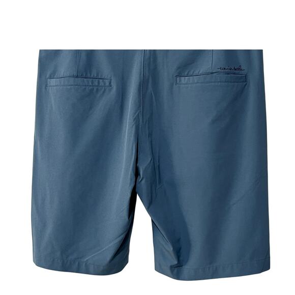 Travis Mathew Men's 32 Proceed with Caution Shorts Blue 11" Inseam Golf Stretch - Picture 8 of 11